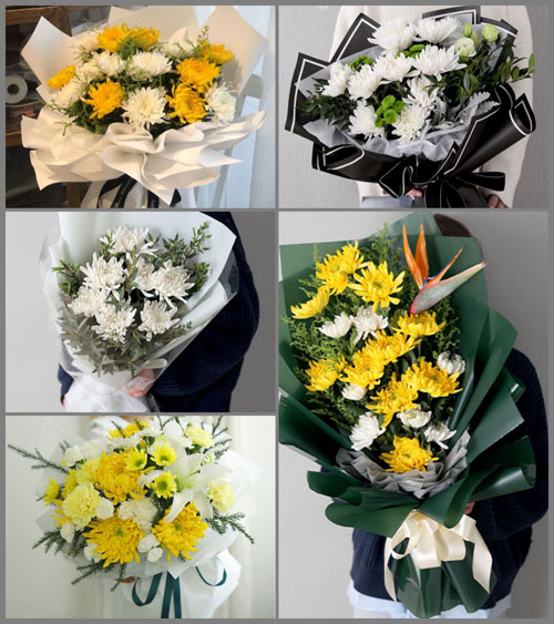 湖北武汉市新洲区辛冲镇陈吕村白事花束代送
